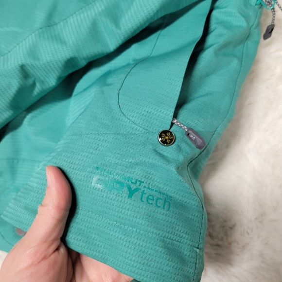 Mammut Stony HS Thermo Ski Jacket Blue Green Womens Size L - Picture 3 of 9